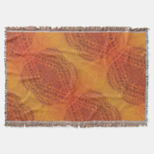 Annahme   Red Orange Yellow Boho Medallions Decke