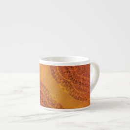 Annahme | Red Orange Yellow Boho Medallions Espressotasse