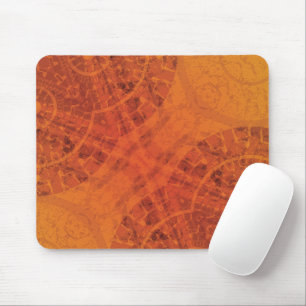 Annahme   Red Orange Yellow Boho Medallions Mousepad