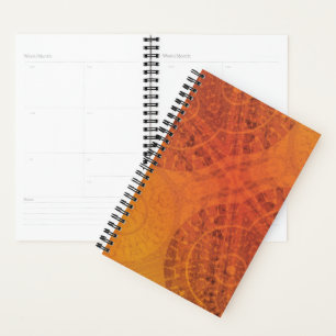 Annahme Red Orange Yellow Boho Medallions Planer
