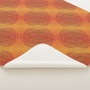 Annahme   Red Orange Yellow Boho Medallions Sherpadecke