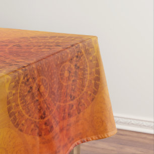 Annahme Red Orange Yellow Boho Medallions Tischdecke