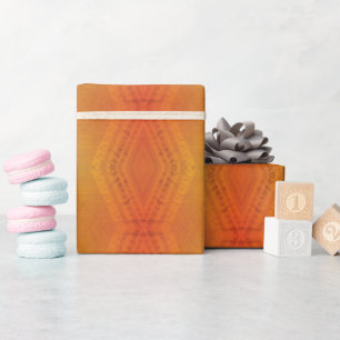 Annahme   Red Orange Yellow Shibori Muster Geschenkpapier