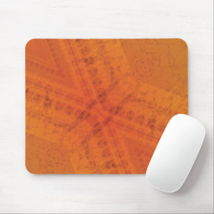 Annahme   Red Orange Yellow Shibori Muster Mousepad