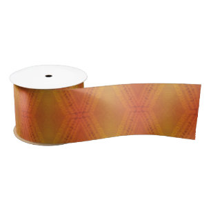 Annahme   Red Orange Yellow Shibori Muster Satinband