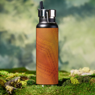 Annahme   Red Orange Yellow Shibori Muster Trinkflasche