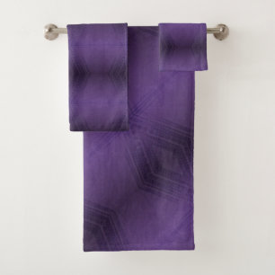 Annahme Violet Eclectic Boho Pattern Badhandtuch Set