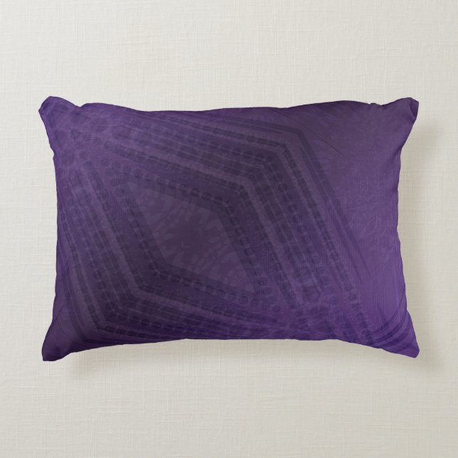 Annahme | Violet Eclectic Boho Pattern Dekokissen (Vorderseite)
