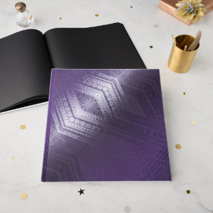 Annahme Violet Eclectic Boho Pattern Gästebuch
