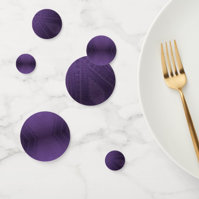 Annahme | Violet Eclectic Boho Pattern Konfetti (Gruppe)