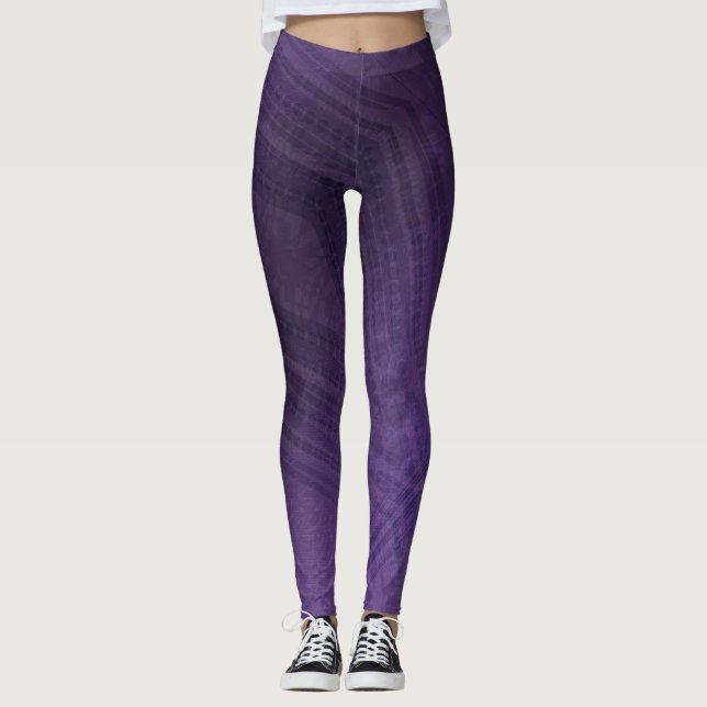Annahme | Violet Eclectic Boho Pattern Leggings (Vorderseite)
