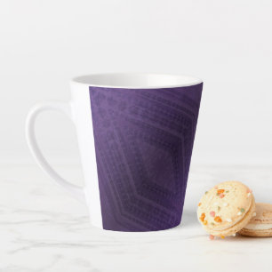 Annahme Violet Eclectic Boho Pattern Milchtasse