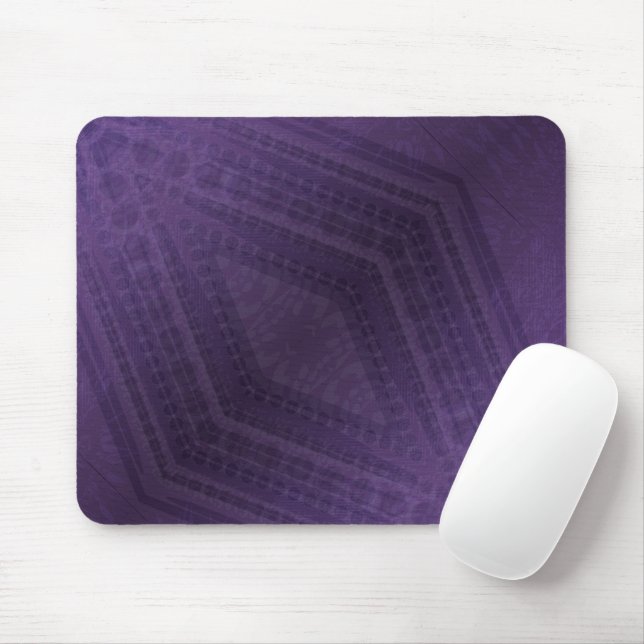 Annahme | Violet Eclectic Boho Pattern Mousepad (Mit Mouse)