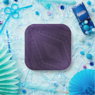 Annahme Violet Eclectic Boho Pattern Pappteller