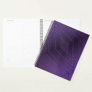 Annahme Violet Eclectic Boho Pattern Planer