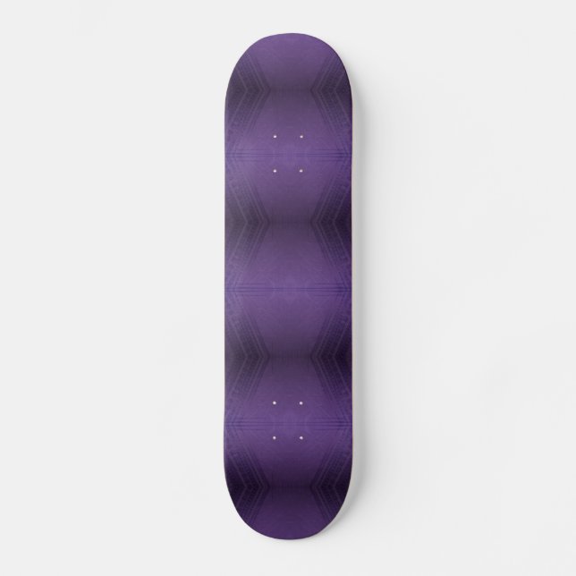 Annahme | Violet Eclectic Boho Pattern Skateboard (Vorderseite)