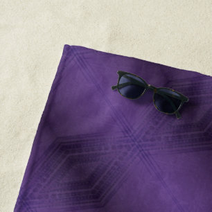 Annahme Violet Eclectic Boho Pattern Strandtuch