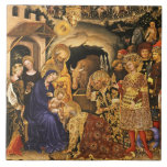ANNAHME VON MAGI Gentile Da Fabriano, Krippe Fliese<br><div class="desc">Digitale Collage-Version und Bildbearbeitung von Bulgan Lumini (c) Gentile Da Fabriano , Bewunderung von Magi 1423.</div>
