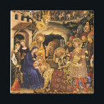 ANNAHME VON MAGI Gentile Da Fabriano, Krippe Magnet<br><div class="desc">Digitale Collage-Version und Bildbearbeitung von Bulgan Lumini (c) Gentile Da Fabriano , Bewunderung von Magi 1423.</div>