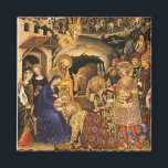 ANNAHME VON MAGI Gentile Da Fabriano, Krippe Magnet<br><div class="desc">Digitale Collage-Version und Bildbearbeitung von Bulgan Lumini (c) Gentile Da Fabriano , Bewunderung von Magi 1423.</div>