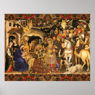 ANNAHME VON MAGI Gentile Da Fabriano, Weihnachten Poster