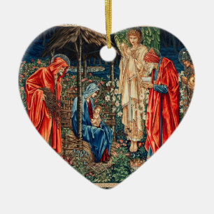 ANNAHME VON MAGI Morris, Burne-Jones Weihnachten Keramik Ornament