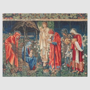 ANNAHME VON MAGI Morris, Burne-Jones Weihnachten Seidenpapier