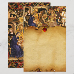 ANNAHME VON MAGI ,Weihnachtsgebäck Briefpapier