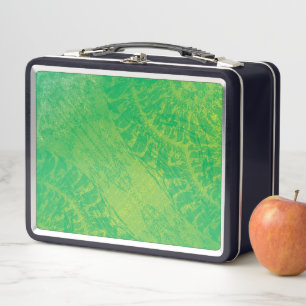 Annahme Yellow Green Blue Boho Medallions Metall Brotdose