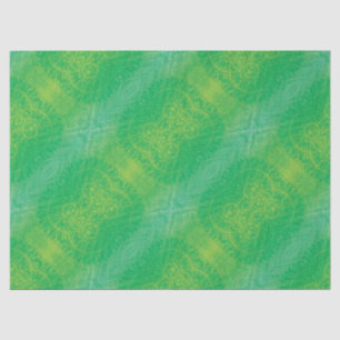 Annahme Yellow Green Blue Boho Medallions Seidenpapier