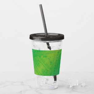 Annahme   Yellow Green Blue Shibori Muster Acryltrinkbecher