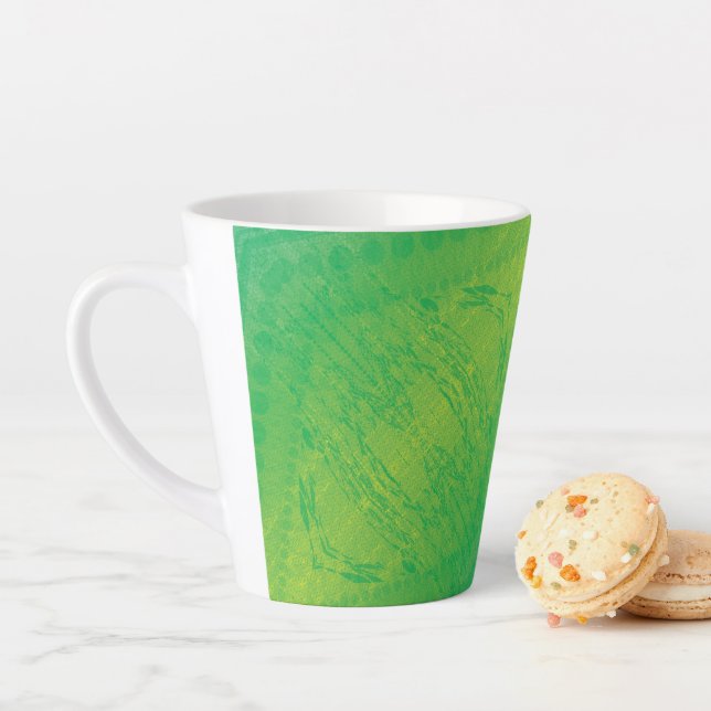 Annahme | Yellow Green Blue Shibori Muster Milchtasse (Beispiel)