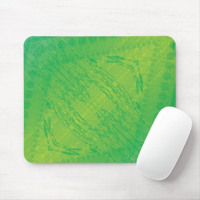 Annahme | Yellow Green Blue Shibori Muster Mousepad (Mit Mouse)
