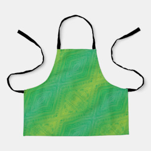 Annahme   Yellow Green Blue Shibori Muster Schürze