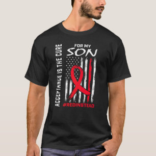 Annahmestelle Rot tragen statt Autismus Son T-Shirt