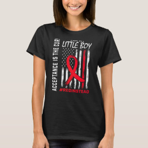 Annahmestelle Rot tragen statt Autismus Son T-Shirt