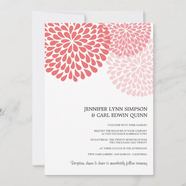 Annalee (Zinn) Hochzeits-Einladungen Einladung (Vorderseite)