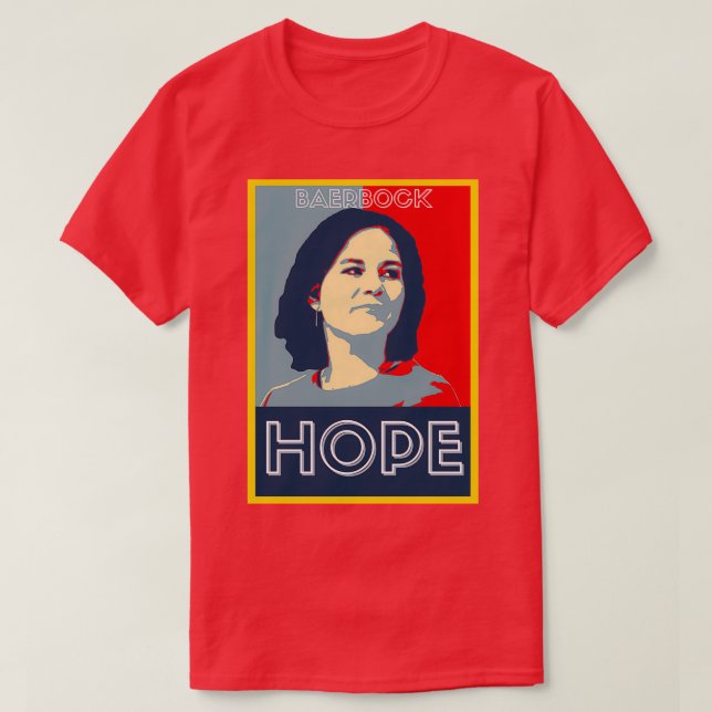 Annalena Baerbock HOPE 2021 Obama T-Shirt (Design vorne)