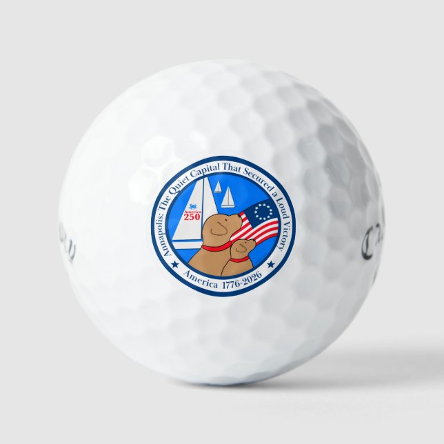Annapolis Amerika 250-Jahr-Feier Golfball (Vorderseite)