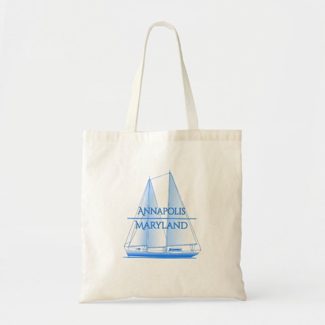 Annapolis Coastal Nautical Segelschiff Tragetasche (Vorne)