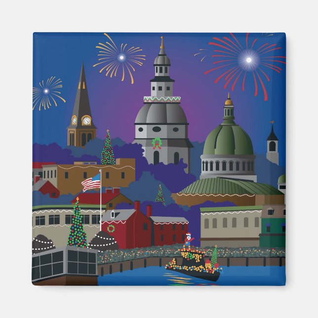 Annapolis Holiday Magnet (Vorne)