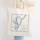 Annapolis Maryland Chesapeake Bay Wedding Willkomm Tragetasche<br><div class="desc">Freuen Sie sich auf unsere maßgeschneiderte, marineblaue Tasche aus der Gastgeschenk Hochzeit Chesapeake Bay, die sich perfekt für Ihre Annapolis, Maryland Feier eignet. Mit exquisiten Details und einer Touch von Küstenstreifen ist dieser Tote-Sack ein praktischer und unvergesslicher Sake. Ideal für Gäste, die an Veranstaltungen wie der historischen Stadt und den...</div>