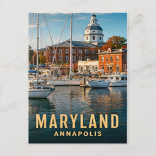 Annapolis Maryland Chesapeake-Erbe Postkarte
