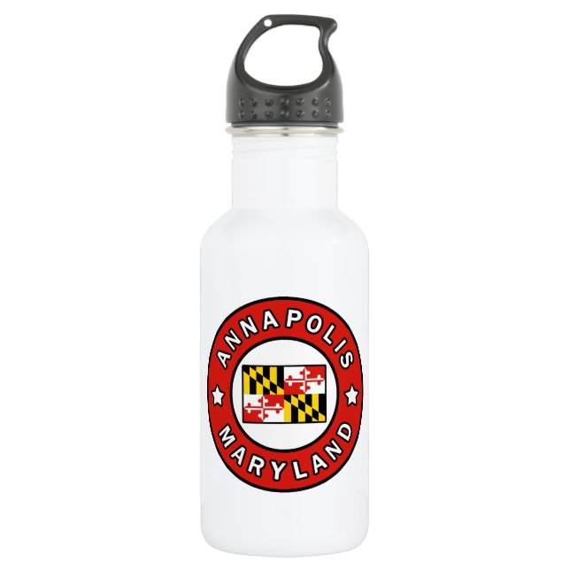 Annapolis Maryland Edelstahlflasche (Vorderseite)