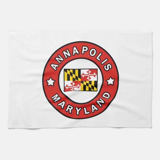Annapolis Maryland Geschirrtuch (Horizontal)