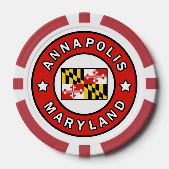 Annapolis Maryland Pokerchips (Vorderseite)