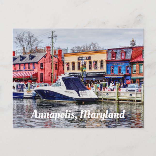 Annapolis Maryland Postkarte (Vorderseite)