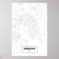Annapolis, Maryland (schwarz auf weiß)