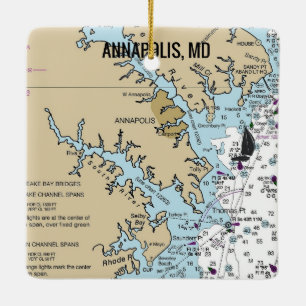 Annapolis MD Chart Keramikornament