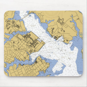 Annapolis MD-Seehafen-Diagramm Mousepad